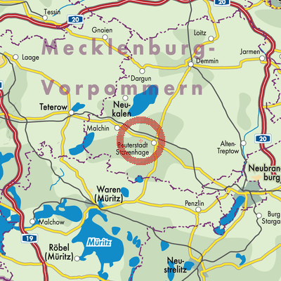 Landkarte Gülzow