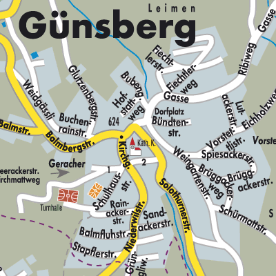 Stadtplan Günsberg