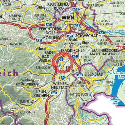 Landkarte Günselsdorf