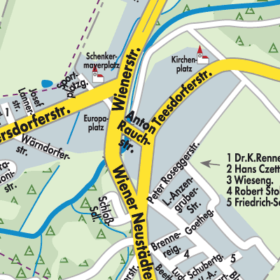 Stadtplan Günselsdorf