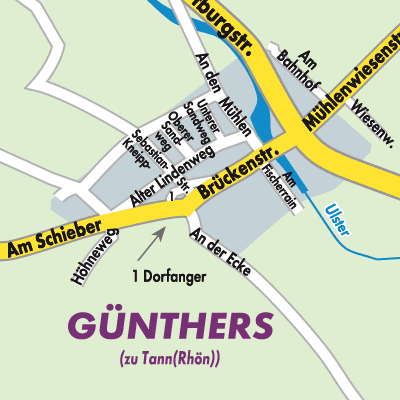 Stadtplan Günthers