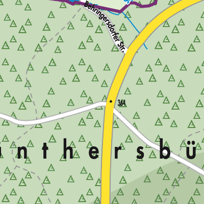 Stadtplan Günthersbühler Forst