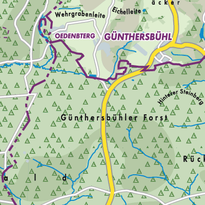 Übersichtsplan Günthersbühler Forst