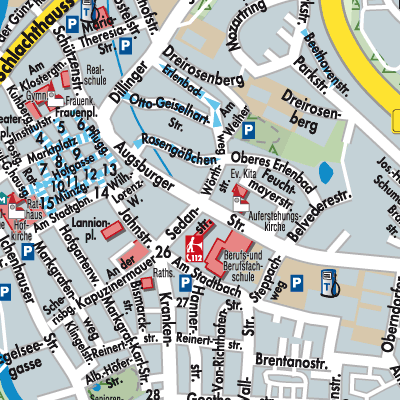 Stadtplan Günzburg