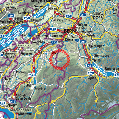 Landkarte Guggisberg