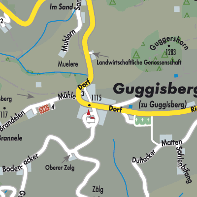 Stadtplan Guggisberg