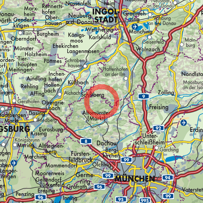 Landkarte Gumpersdorf