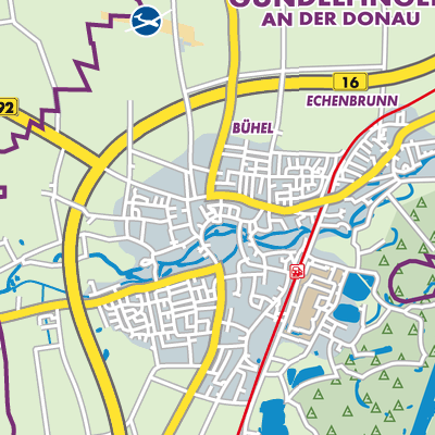 Übersichtsplan Gundelfingen a.d.Donau