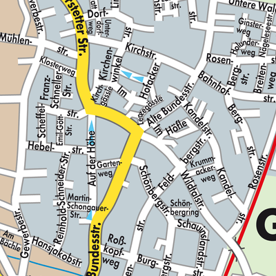 Stadtplan Gundelfingen