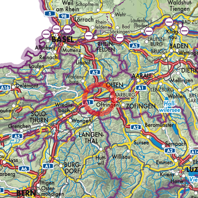 Landkarte Gunzgen