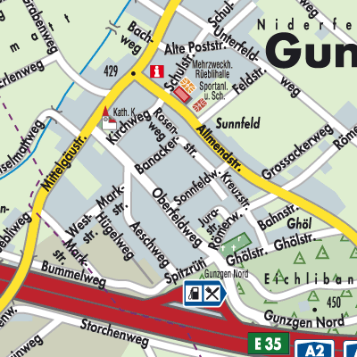 Stadtplan Gunzgen