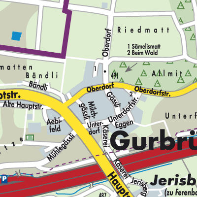 Stadtplan Gurbrü