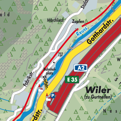 Stadtplan Gurtnellen