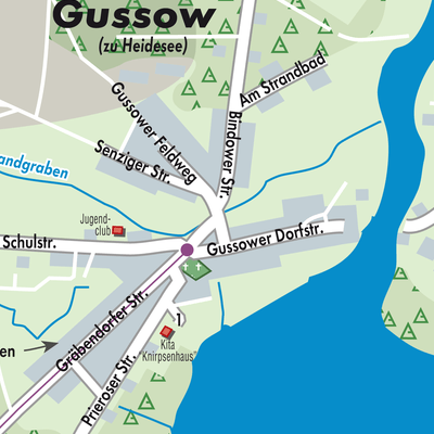 Stadtplan Gussow