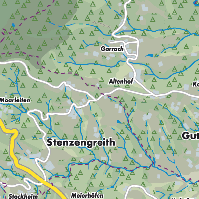 Übersichtsplan Gutenberg-Stenzengreith
