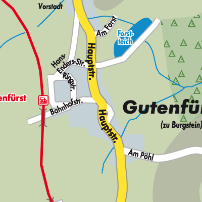 Stadtplan Gutenfürst