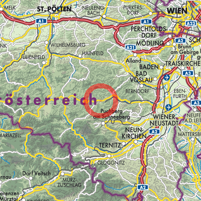 Landkarte Gutenstein