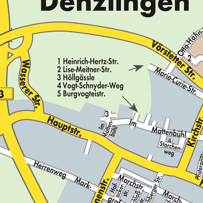 Stadtplan GVV Denzlingen-Vörstetten-Reute