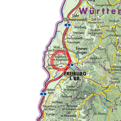 Landkarte GVV Kaiserstuhl-Tuniberg