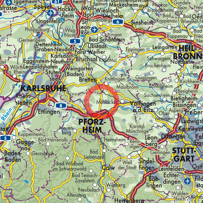 Landkarte GVV Neulingen