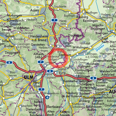 Landkarte GVV Sontheim-Niederstotzingen