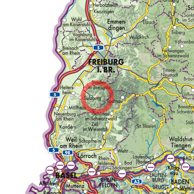 Landkarte GVV Staufen-Münstertal