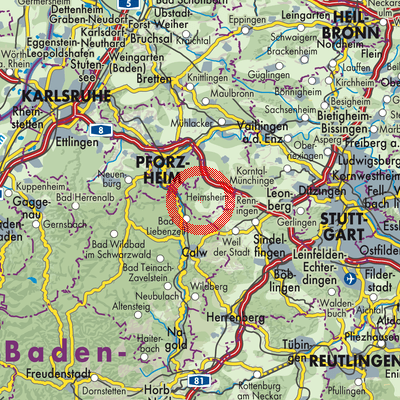 Landkarte GVV Tiefenbronn