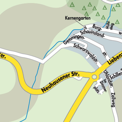 Stadtplan GVV Tiefenbronn