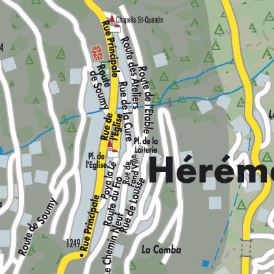 Stadtplan Hérémence