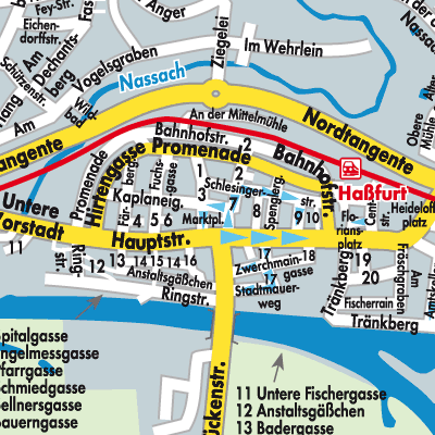 Stadtplan Haßfurt