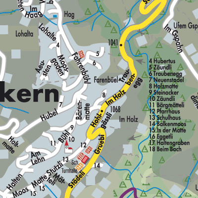 Stadtplan Habkern