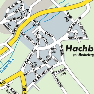 Stadtplan Hachborn