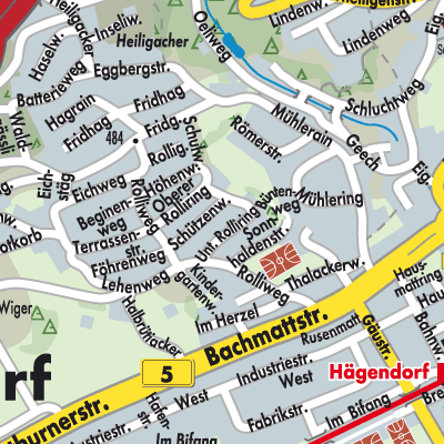 Stadtplan Hägendorf
