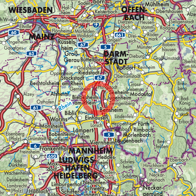 Landkarte Hähnlein