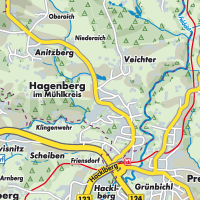 Übersichtsplan Hagenberg im Mühlkreis