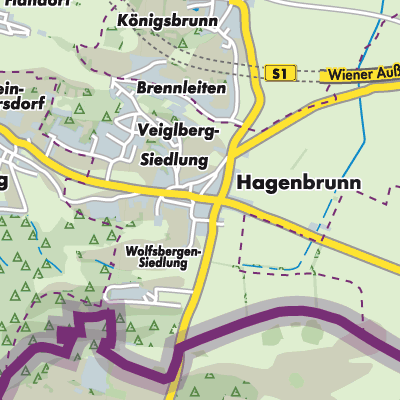 Übersichtsplan Hagenbrunn