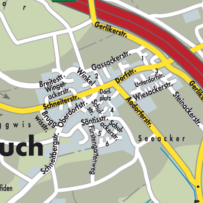 Stadtplan Hagenbuch