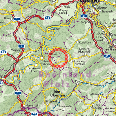 Landkarte Hahn