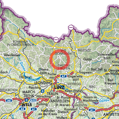 Landkarte Haibach im Mühlkreis