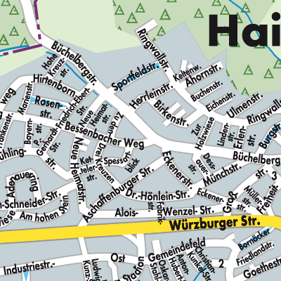 Stadtplan Haibach