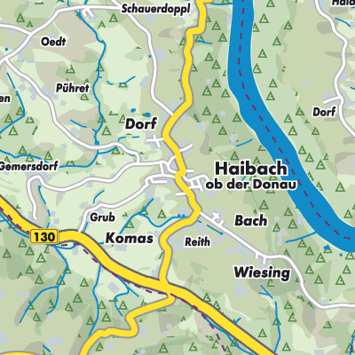 Übersichtsplan Haibach ob der Donau