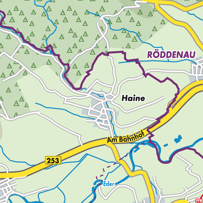 Übersichtsplan Haine