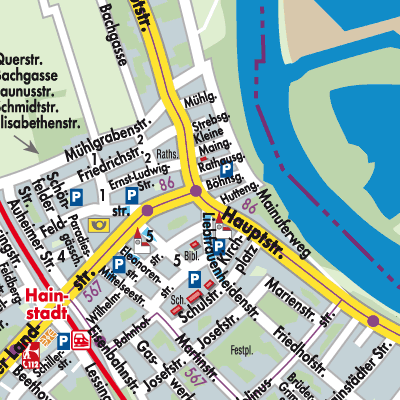 Stadtplan Hainstadt