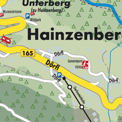 Stadtplan Hainzenberg
