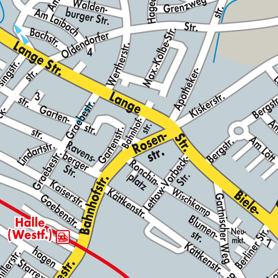 Stadtplan Halle (Westf.)