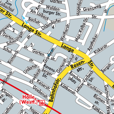 Stadtplan Halle (Westf.)