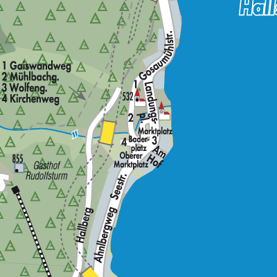 Stadtplan Hallstatt