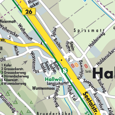 Stadtplan Hallwil