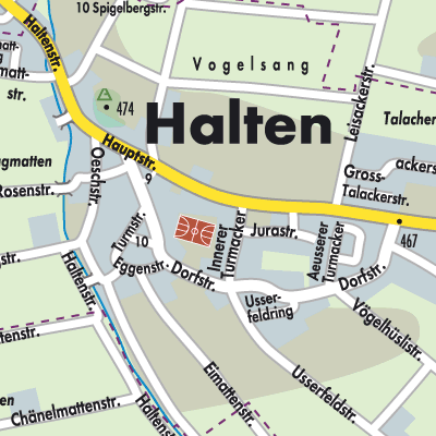 Stadtplan Halten