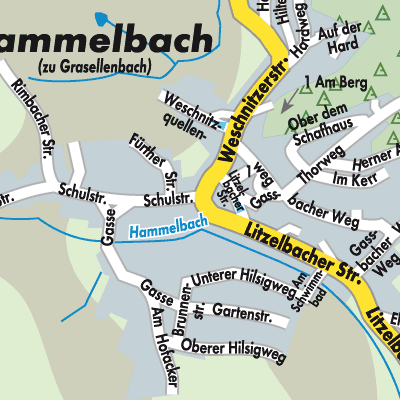 Stadtplan Hammelbach